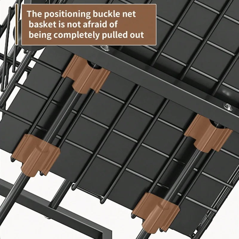 Pull-Out Under Sink Organizer – 2-Tier Sliding Storage Rack for Kitchen & Bathroom Cabinets