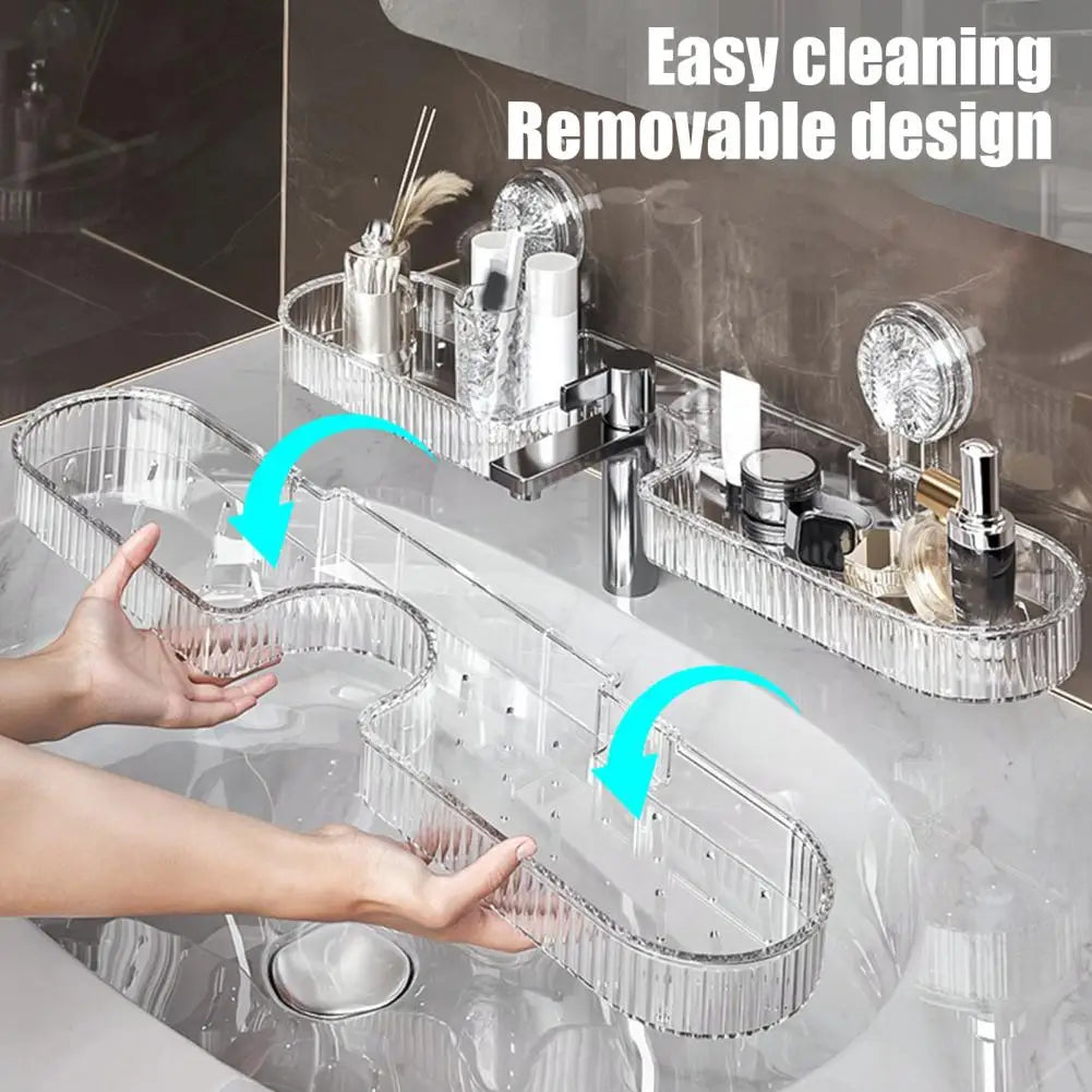 No-Drill Sink Faucet Organizer for Kitchen & Bathroom