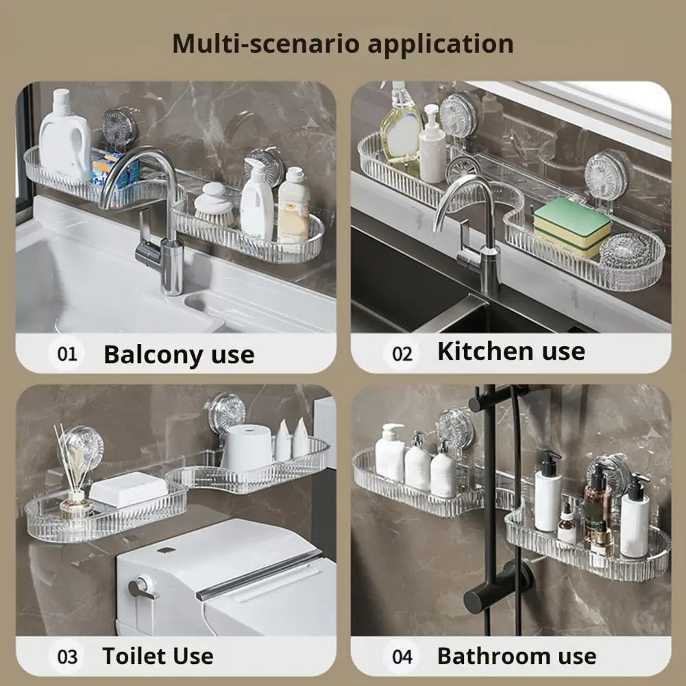 No-Drill Sink Faucet Organizer for Kitchen & Bathroom